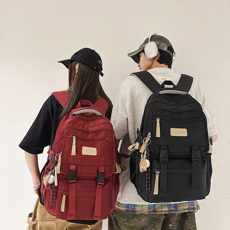 减负减压高品质书包男初中生高中学生大容量双肩包男韩版潮流背包