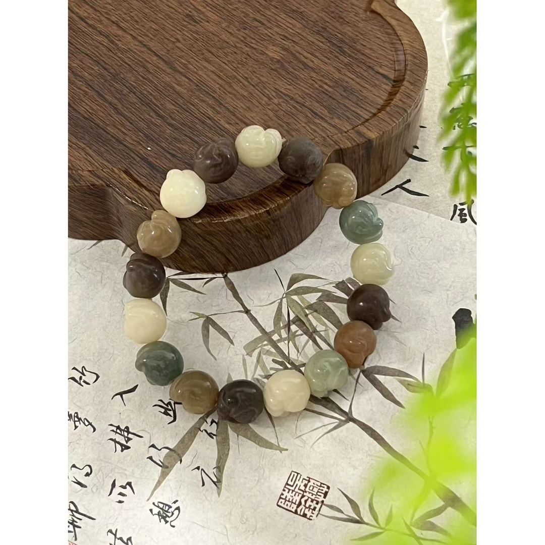 花皮猫头菩提手串（无礼盒）744