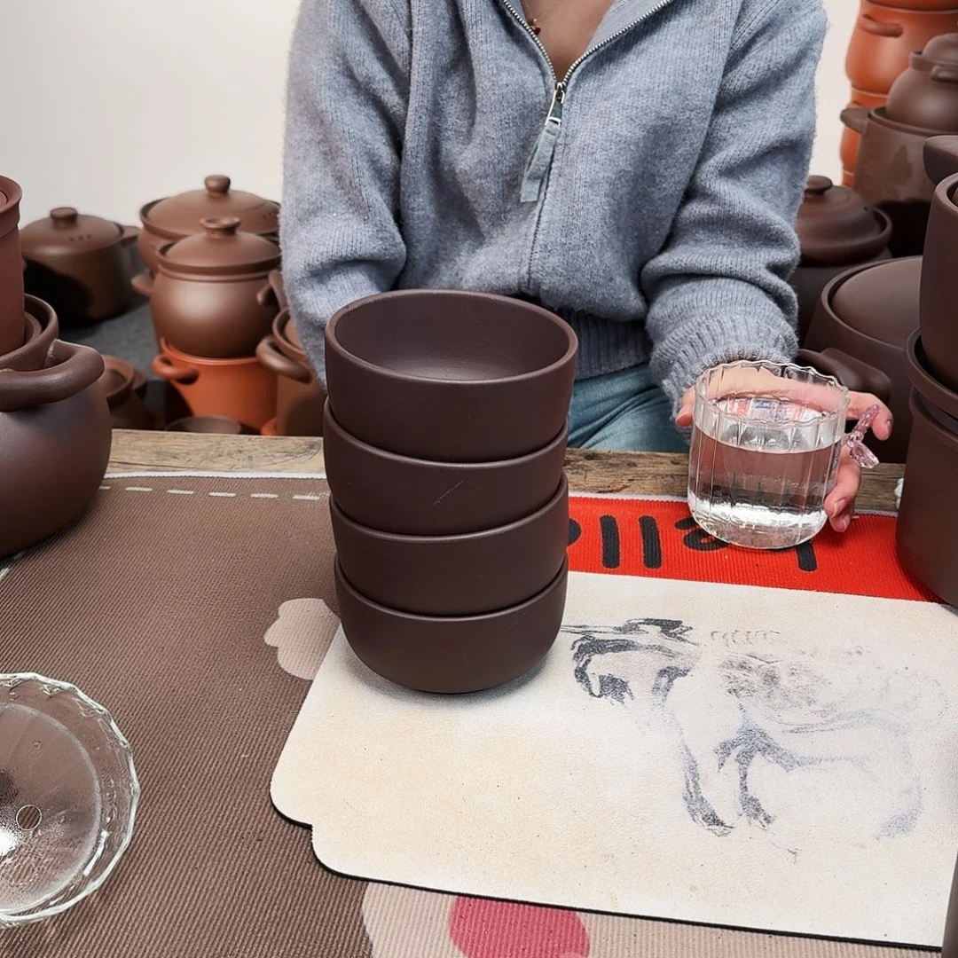 紫砂碗12厘米直径39.9到手4个