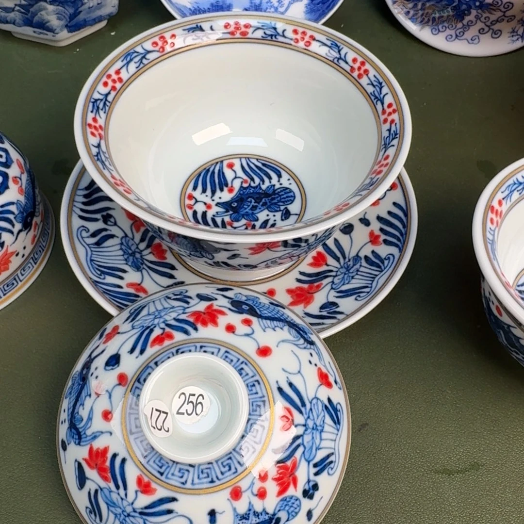 瓷景德镇纯手绘茶具圆圆227