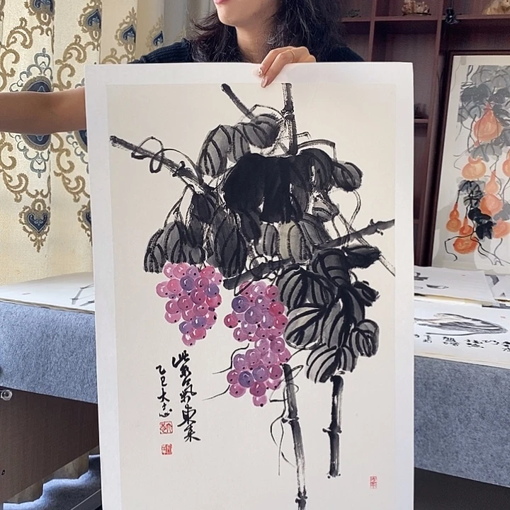 国画纯手绘国画写意作品45*68