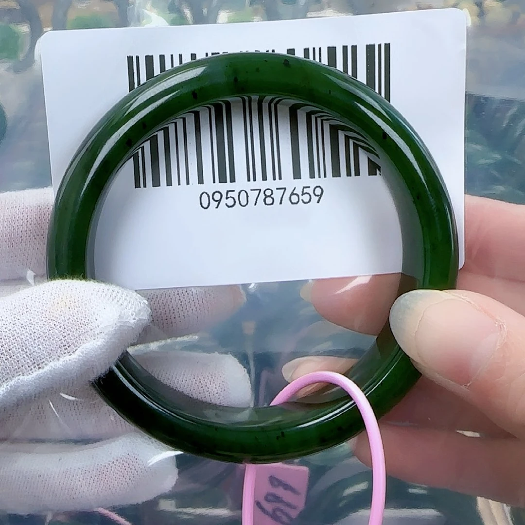 和田玉（碧玉）手镯未镶嵌59包容