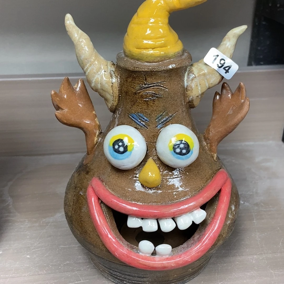 摆件直播间手工抽象陶瓷摆件194