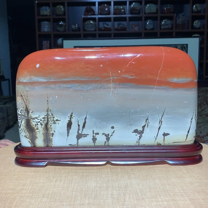 ，广西国画石摆件，观赏收藏