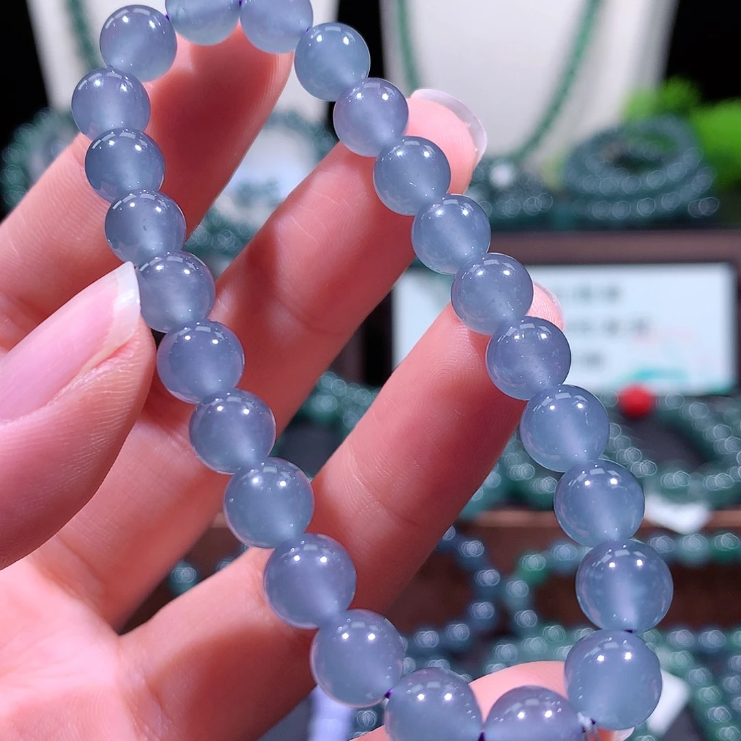 翡翠未镶嵌手链天然a货翡翠手串8