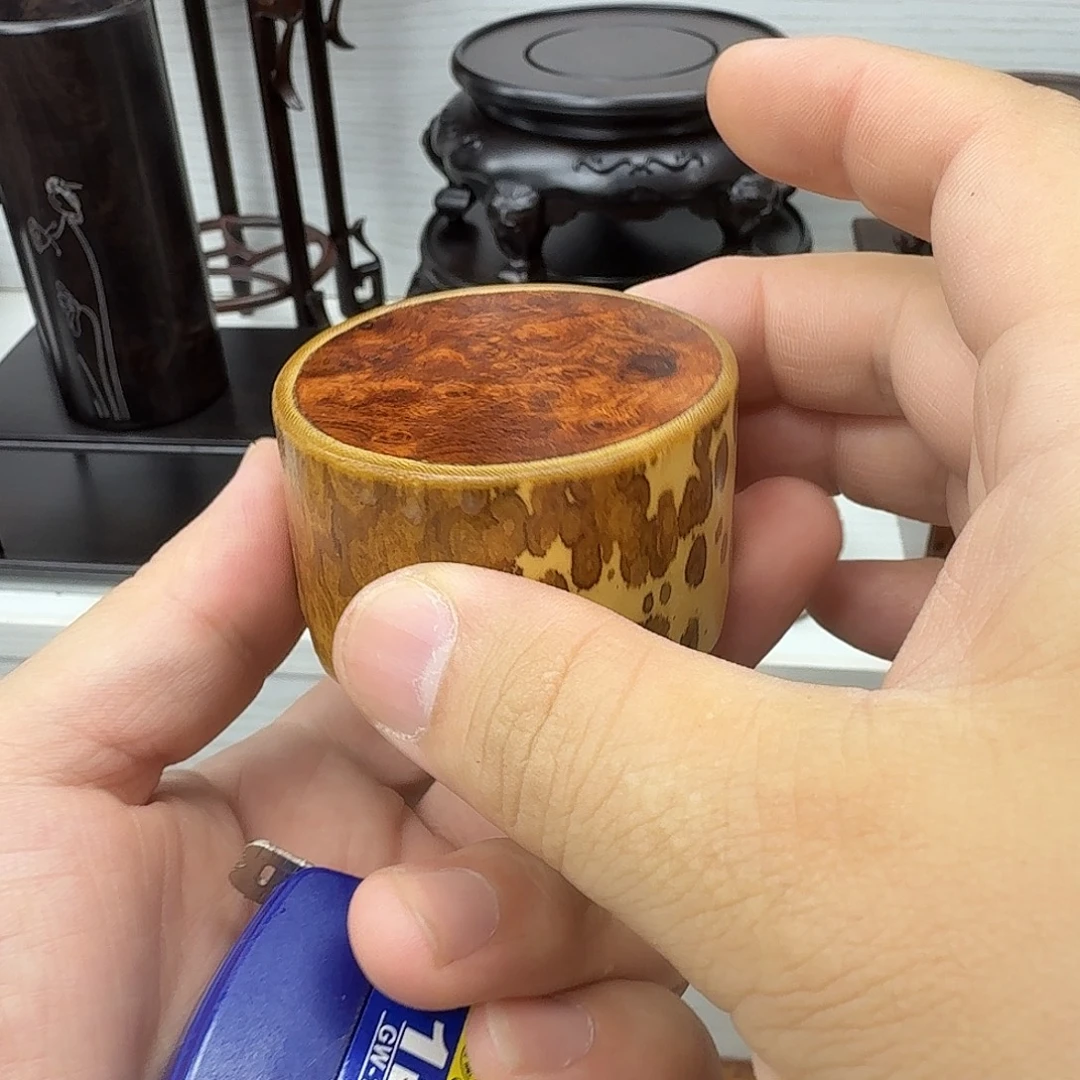 用***7木樱木留疤加竹子底座