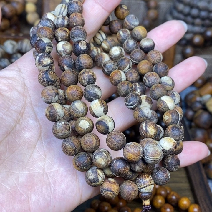 手串贡木0.8黑油花妖