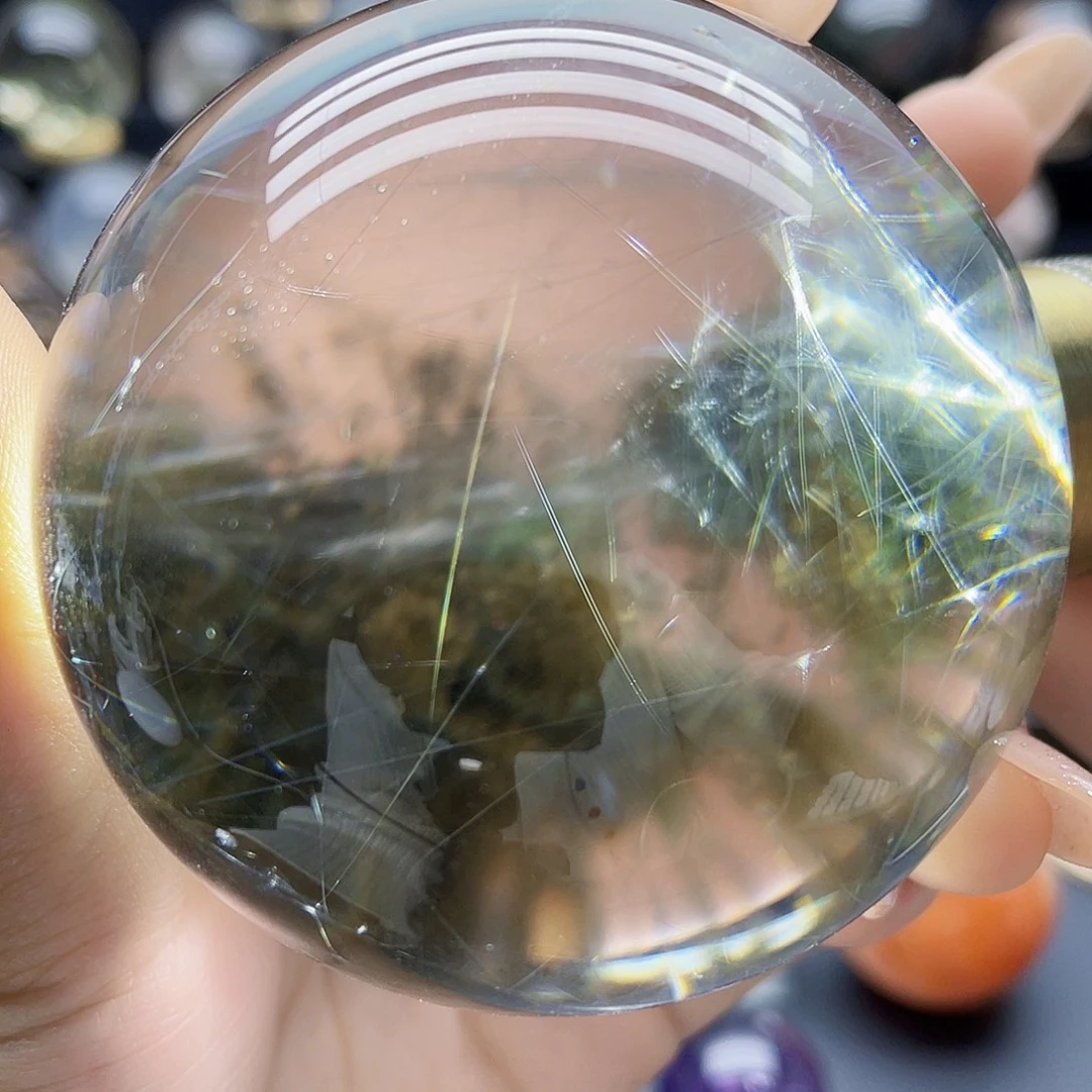 水晶珠宝半成品未镶嵌天然67mm