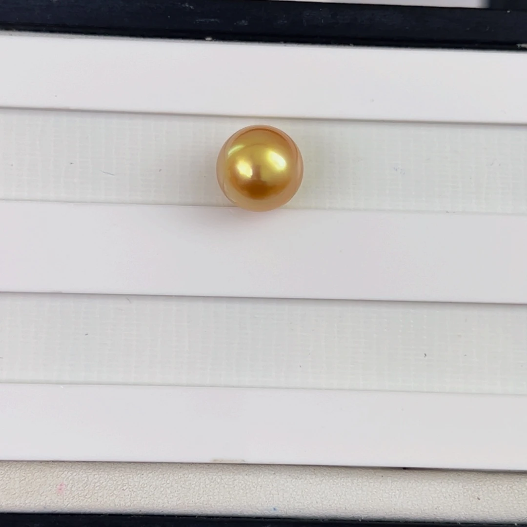 海水珍珠裸珠金珠裸珠12-13mm可定制爱