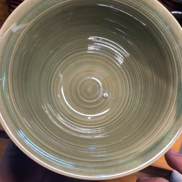 盘瓷器微瑕小瑕疵