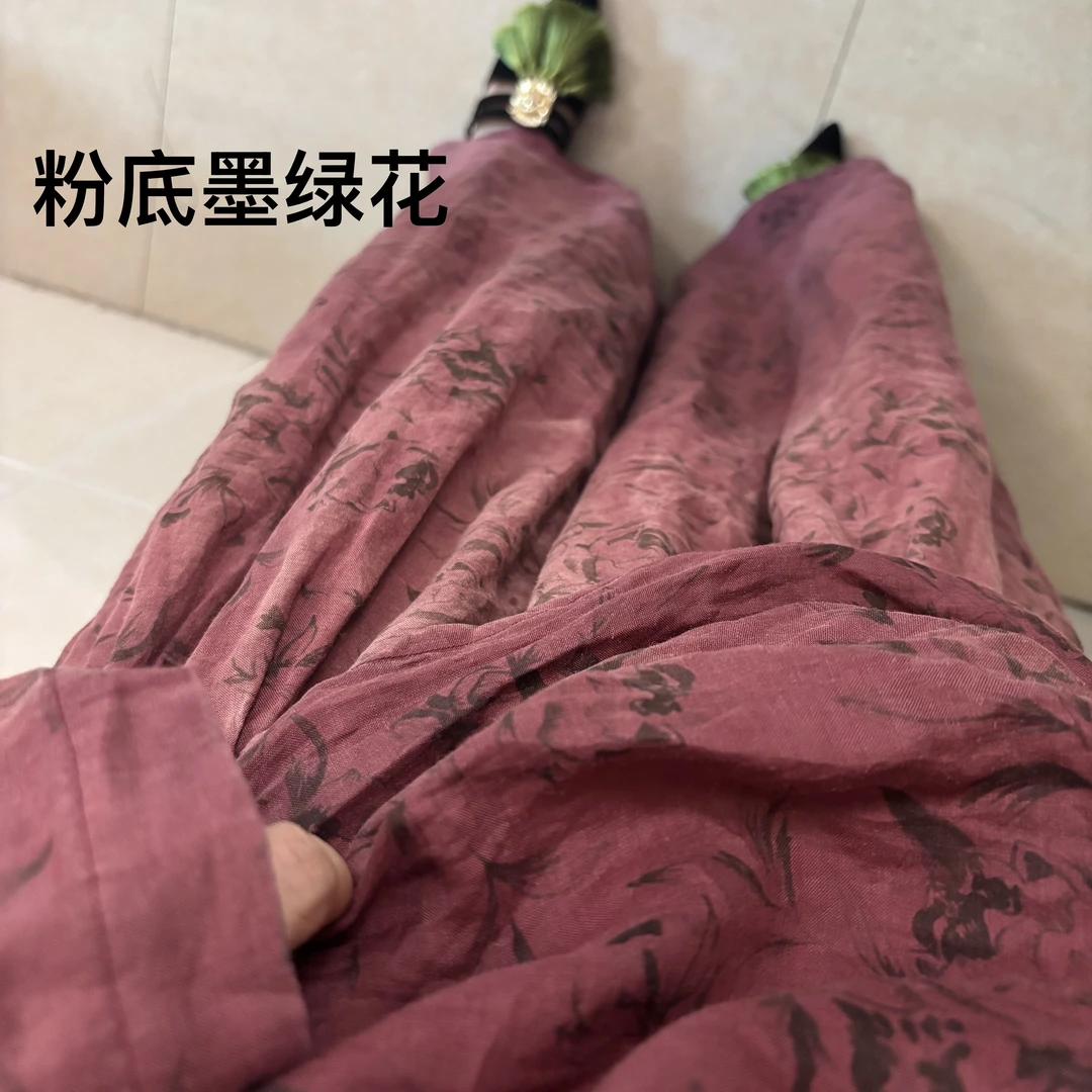 夏天超凉爽双层阔腿裤裙裤 裤长94左右 自制无吊牌介意慎拍