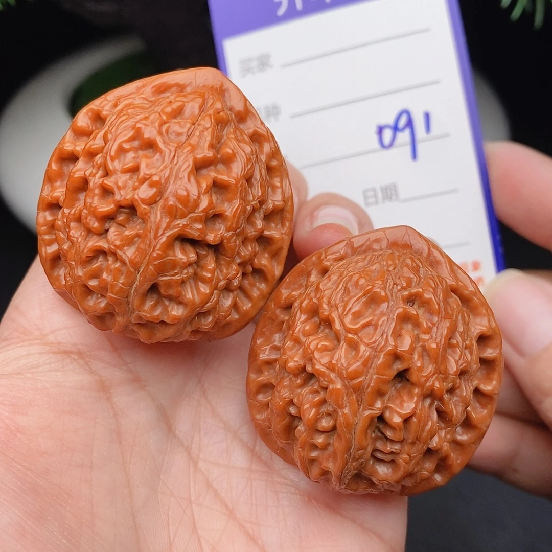 文玩核桃把件39水龙纹 091