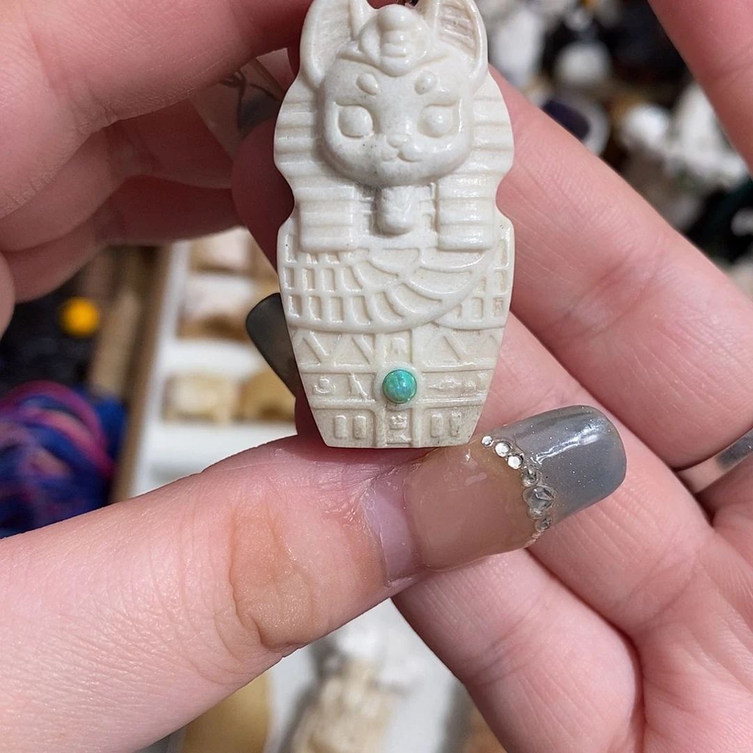 把件鹿骨M10犬神鹿角法老棺