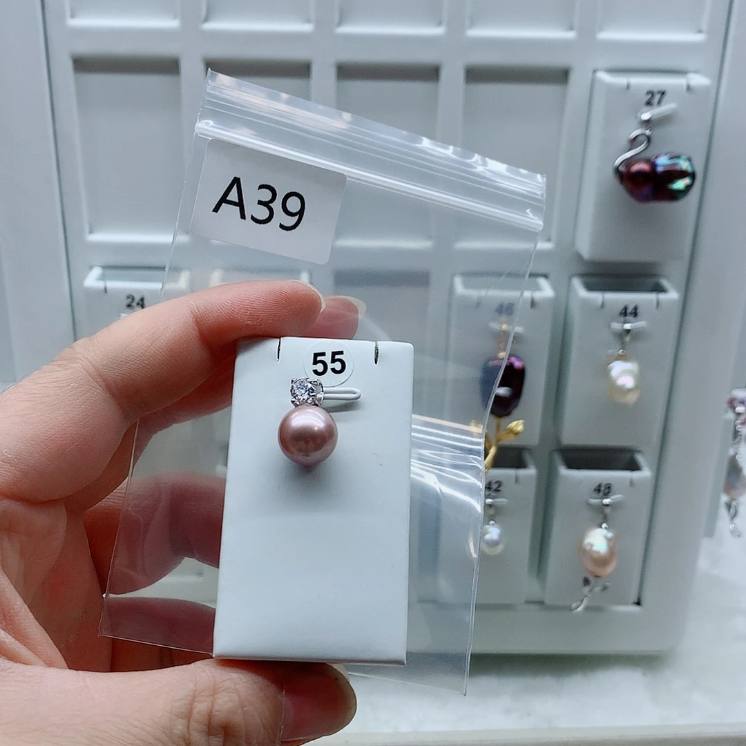 合金淡水珍珠吊坠(不含链)