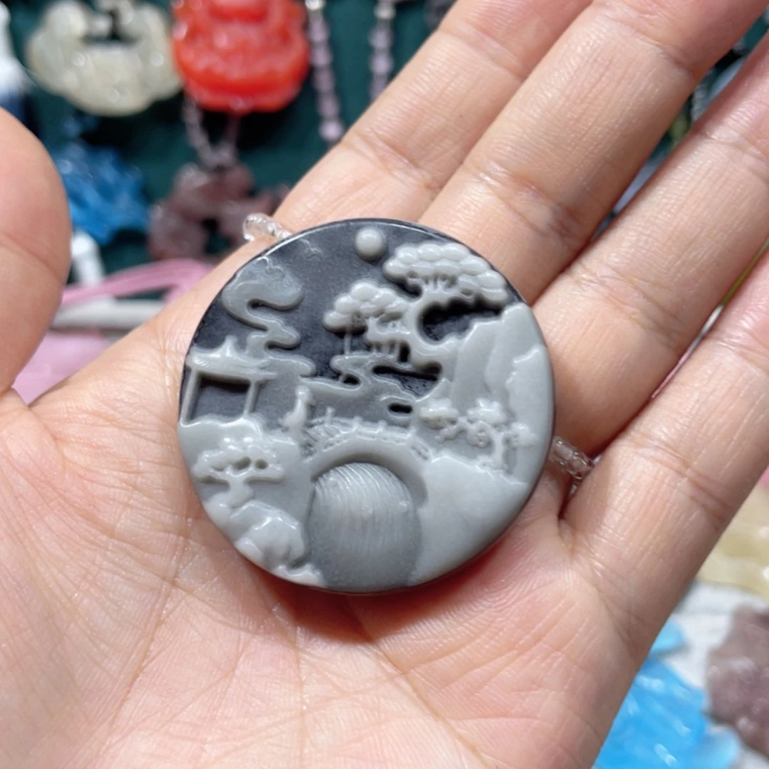 【闪购商品】未镶嵌岫玉颈饰65项链