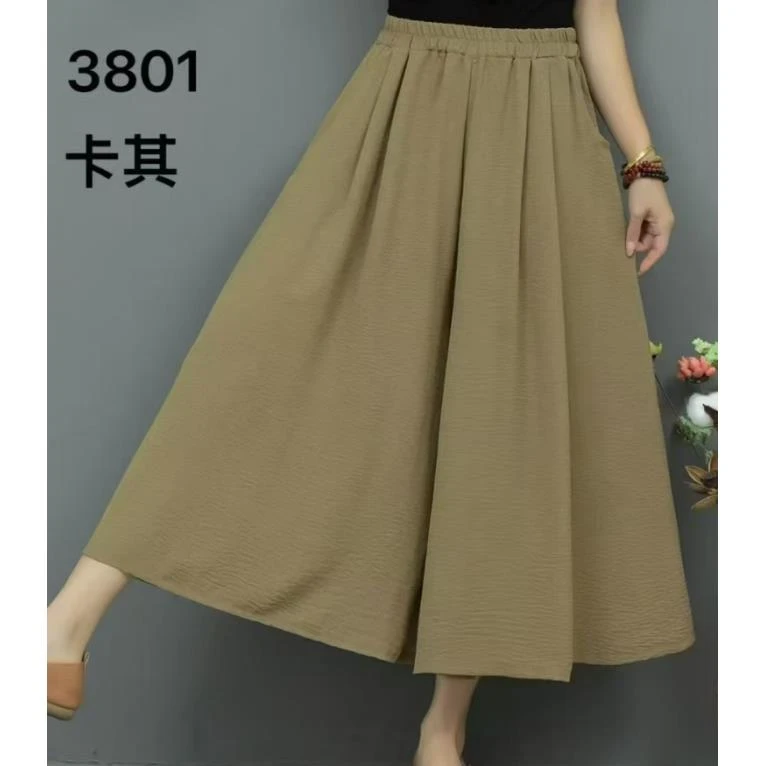 3308 女士时尚垂感高腰阔腿裤裙 FJ