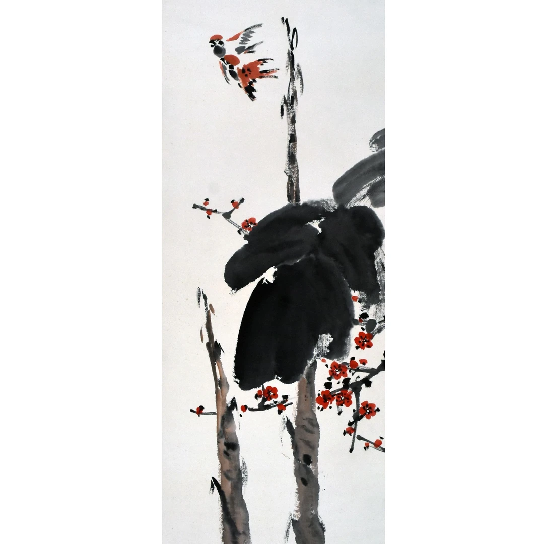 HM0491 铁骨幽香图 135×68cm 纸本立轴 8.2平尺