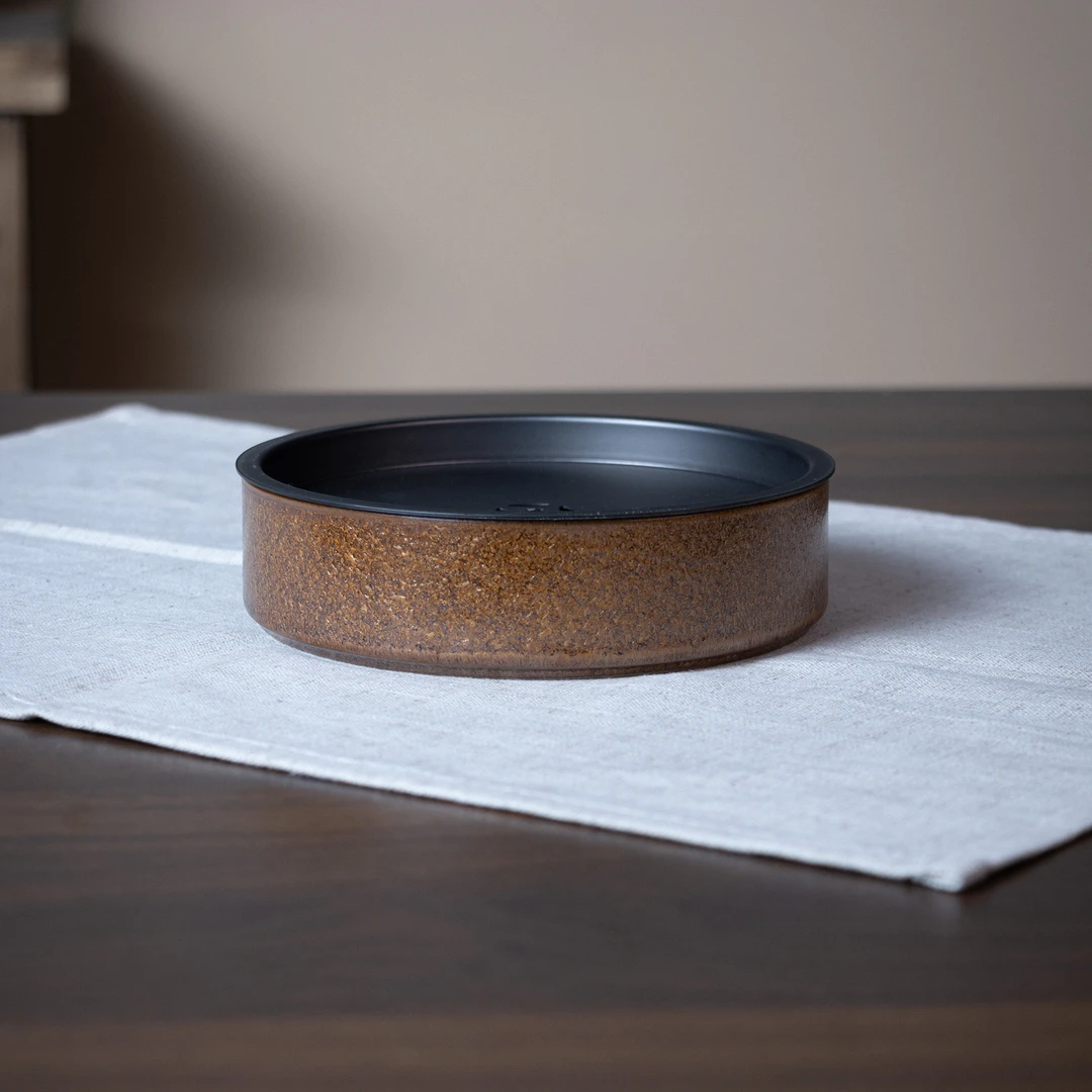 【悦窑】左釉古铜蓄水壶承.01421.蓄水茶盘干泡台功夫茶道茶具