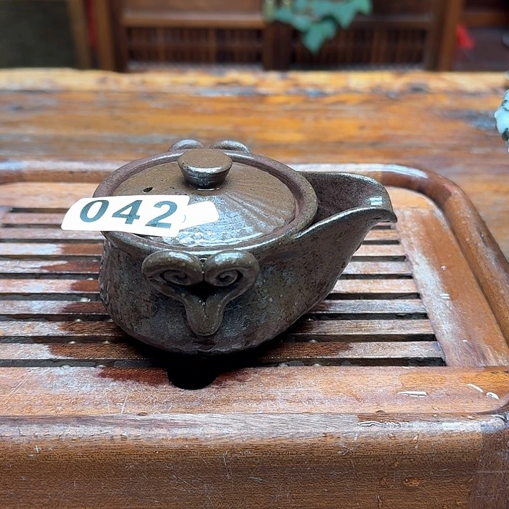 纯手工制作粗陶茶具