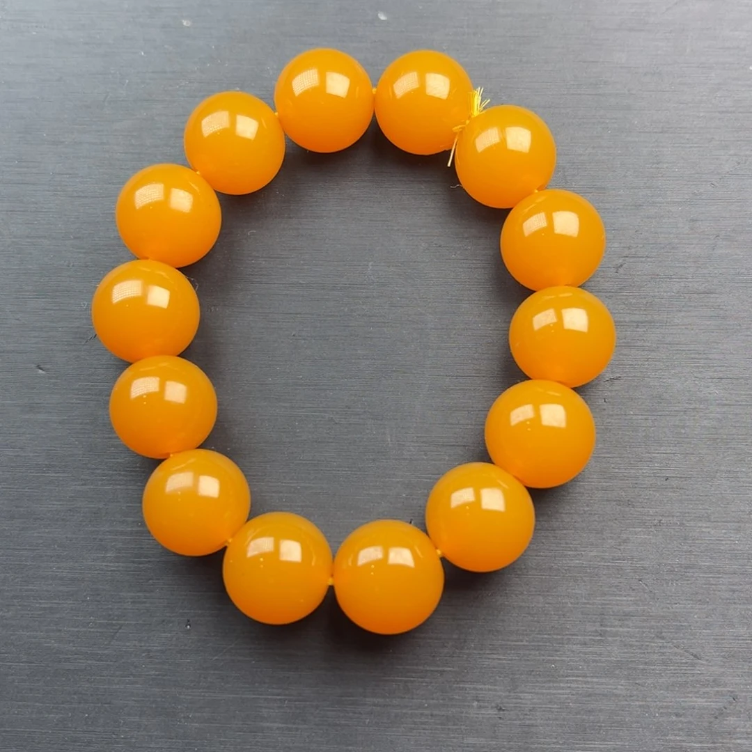 石英质玉（黄龙玉）未镶嵌手串