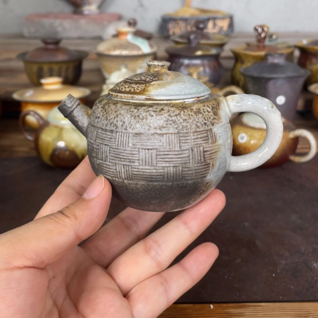 陶泥柴烧。编织。  默认微瑕