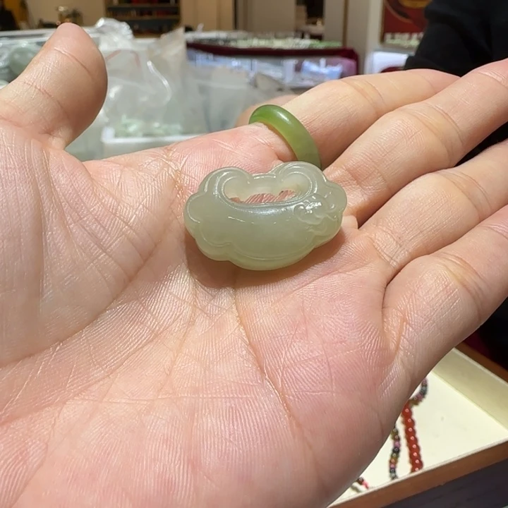 和田玉未镶嵌颈饰633