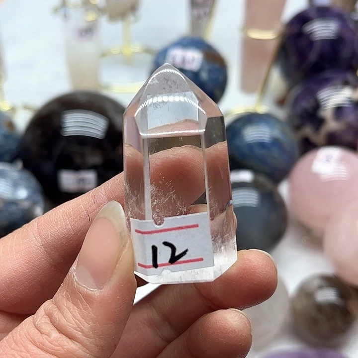 水晶42克白水晶柱子未镶嵌