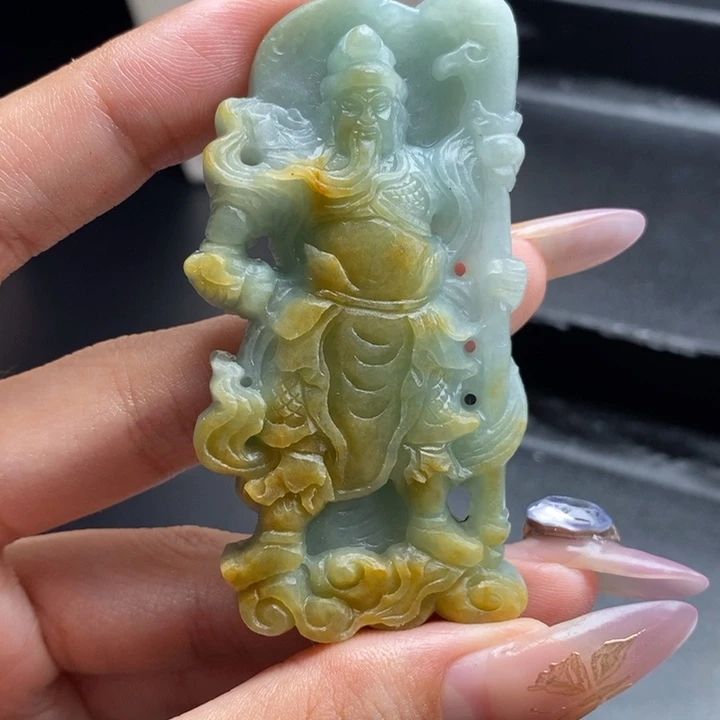 定制翡翠未镶嵌关公