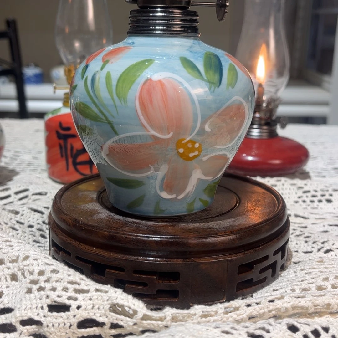 摆件景德镇陶瓷香薰灯