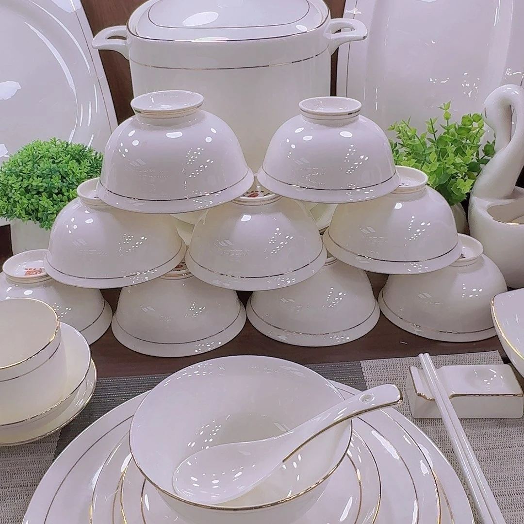 45%以上骨粉骨瓷景德镇陶瓷套装