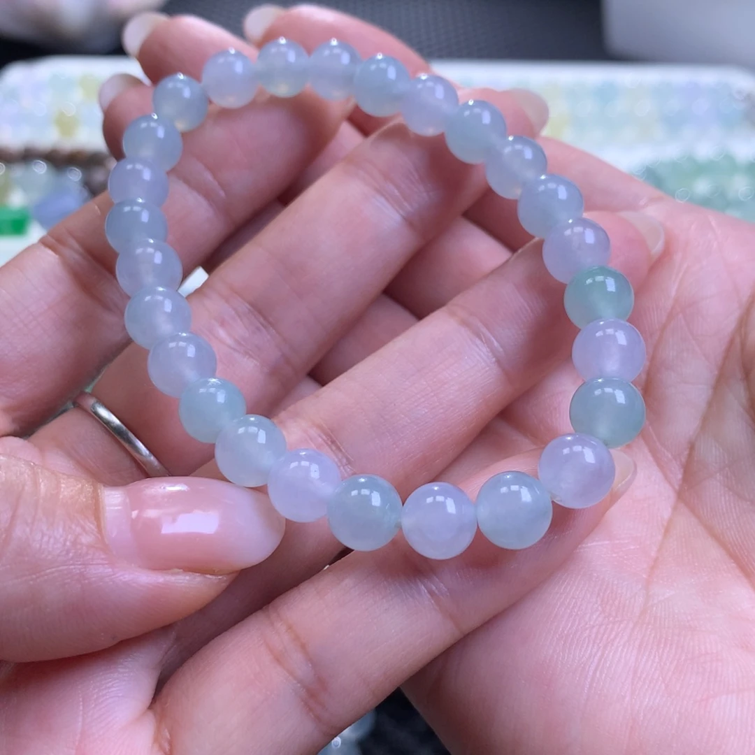 未镶嵌手链翡翠翡翠手串卡7.6