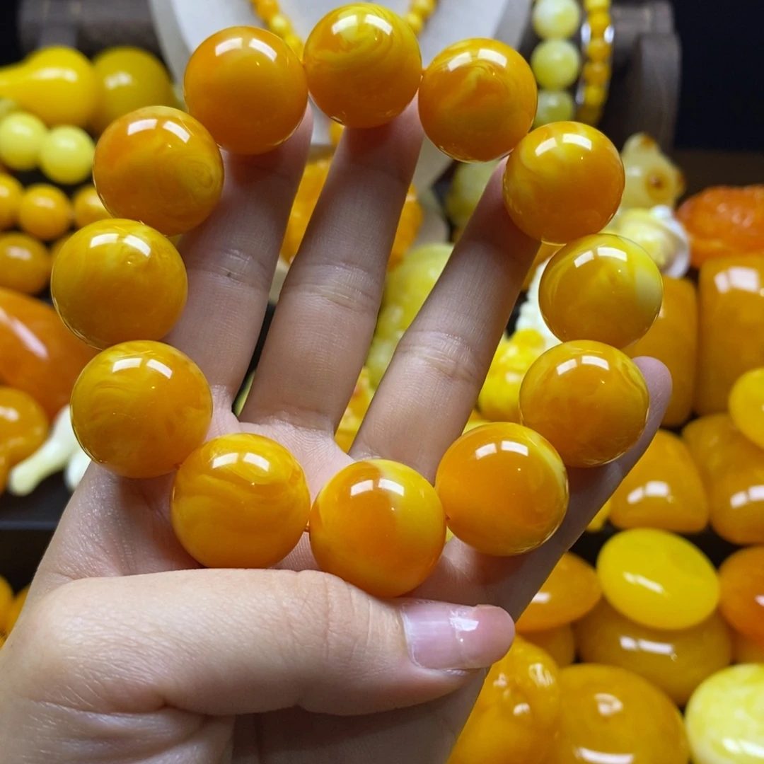 用***8非金属全品无暇精品20老蜡手串