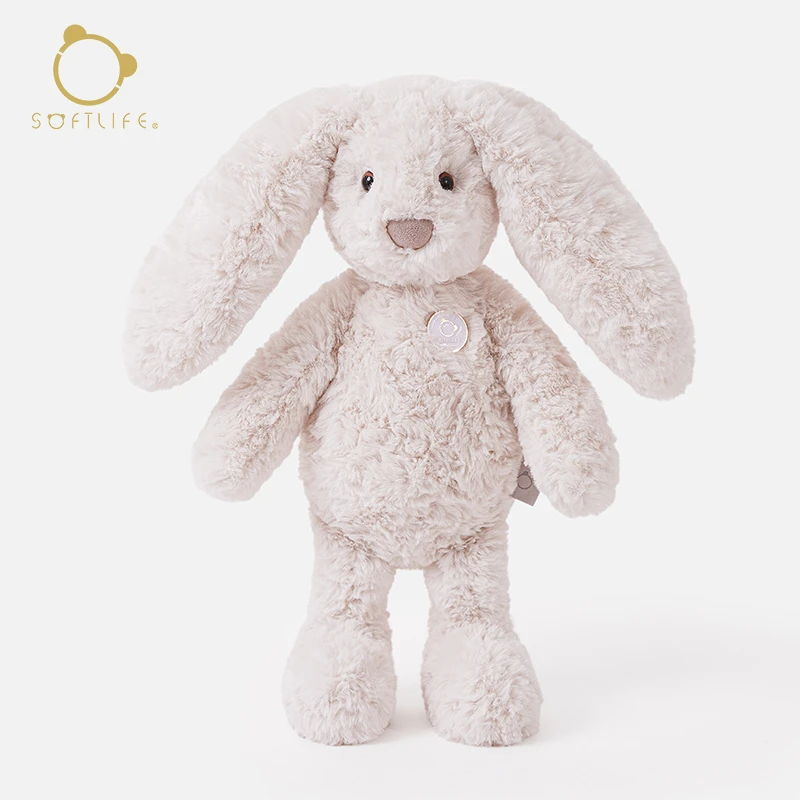 softlife兔子玩偶毛绒玩具睡觉抱公仔安抚娃娃生日礼物送女孩