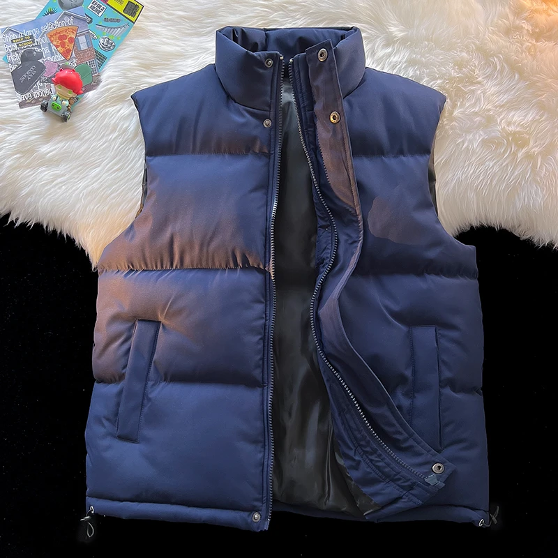 马夹情侣款秋冬季新款加厚棉服立领保暖坎肩青年休闲百搭无袖外套
