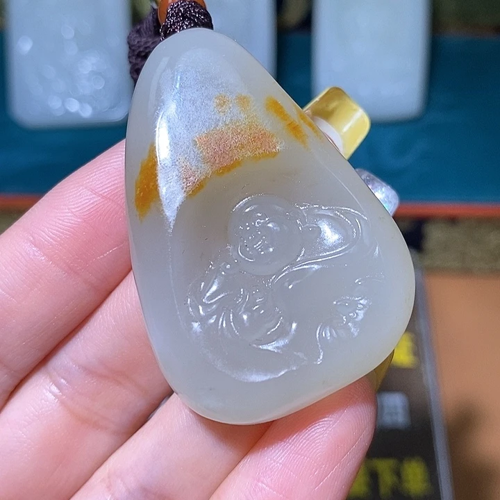 如***意颈饰未镶嵌和田玉