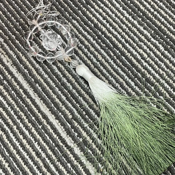 【书记甄选】天然白水晶流苏挂件 约10mm+多样式发一件 AT3813