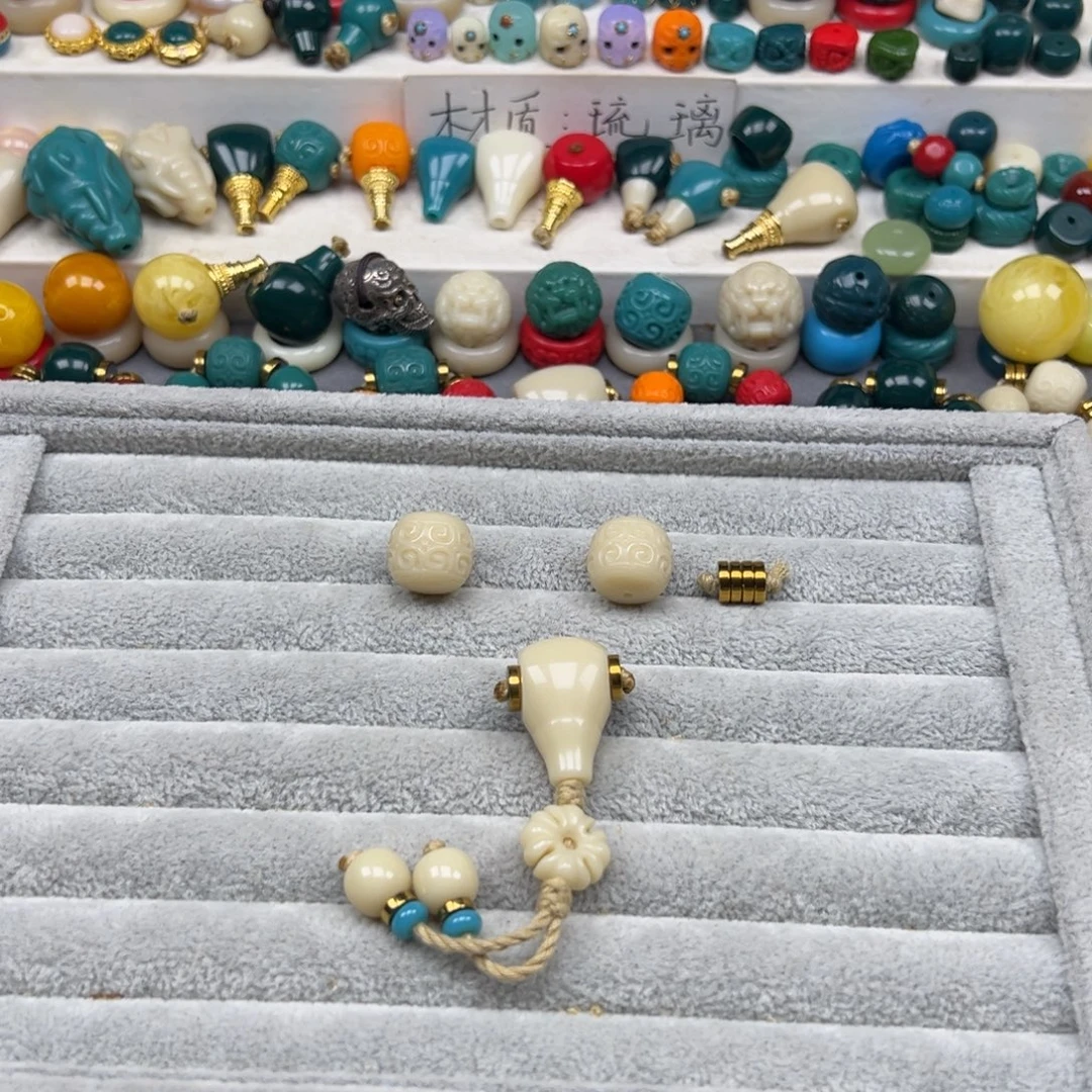 J***ᵎ手工艺品琉璃卡16的回纹腰珠18的三通套件