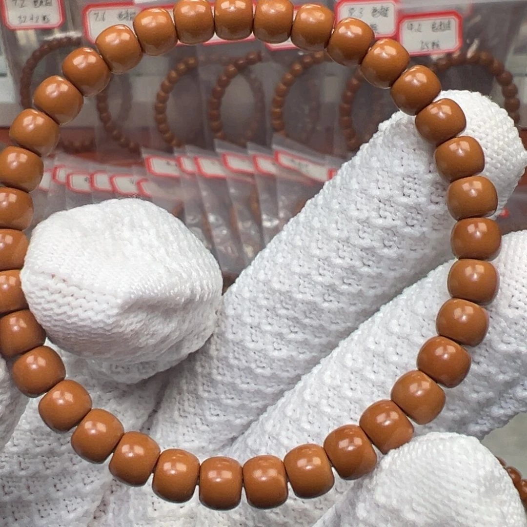 不***好橄榄核吊坠老挝核尖单圈6.6mm