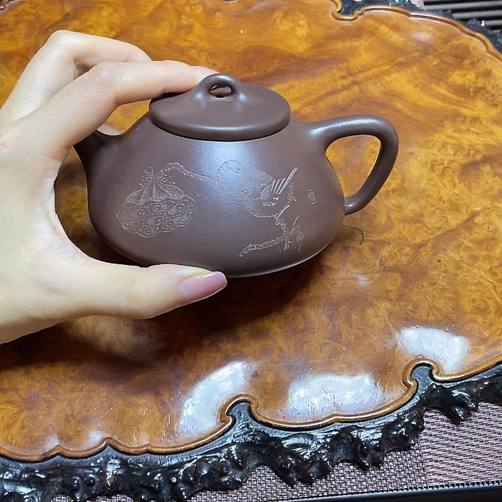 茶壶紫砂全手工打造
