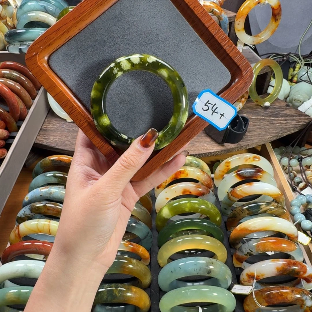 蛇纹石玉合金手镯