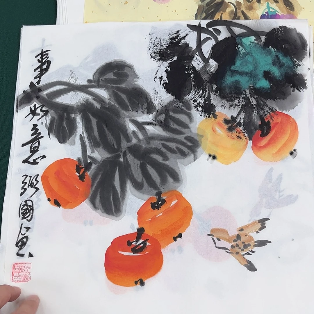 国画国画作品宣纸纯手绘