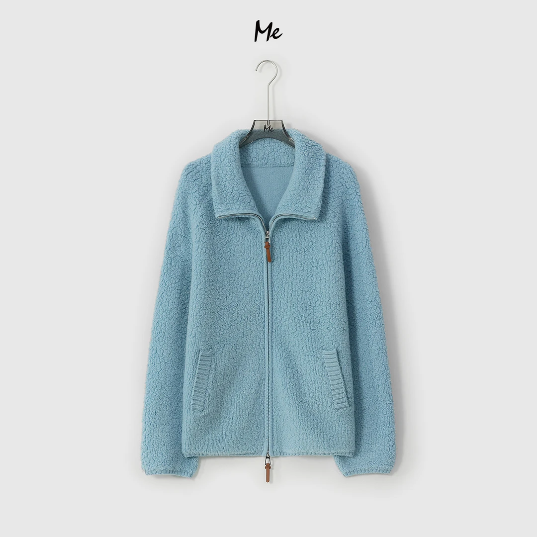 ME【100%绵羊毛云朵泰迪】泰迪卷毛高克重保暖时尚百搭毛衣MESA2572