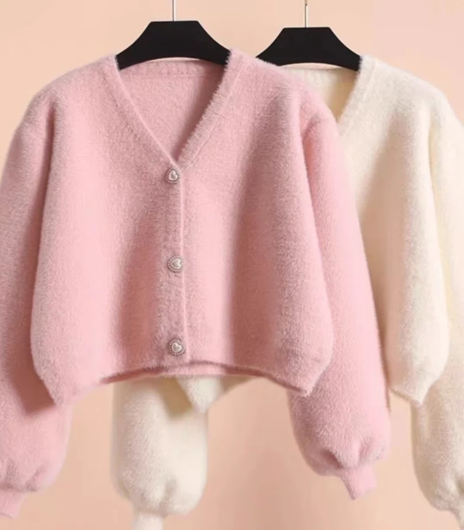 编号351--400（直播间专拍）女韩版加厚开衫套头毛衣