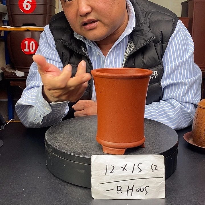 紫砂花盆货号一只H005