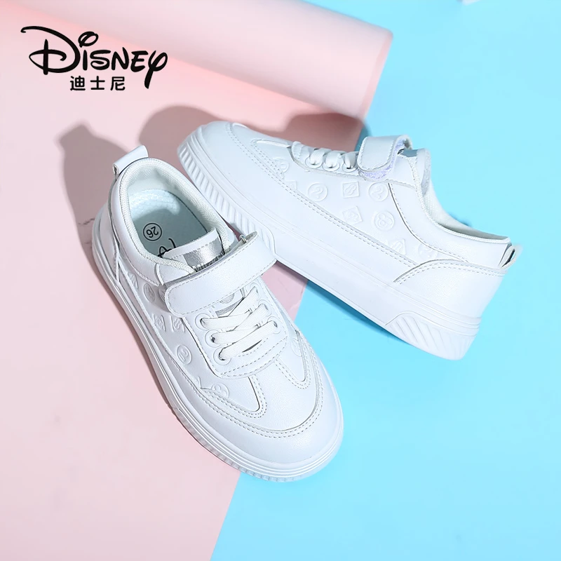 Disney/迪士尼儿童小白鞋 2025春校园百搭板鞋男童女童鞋子休闲鞋