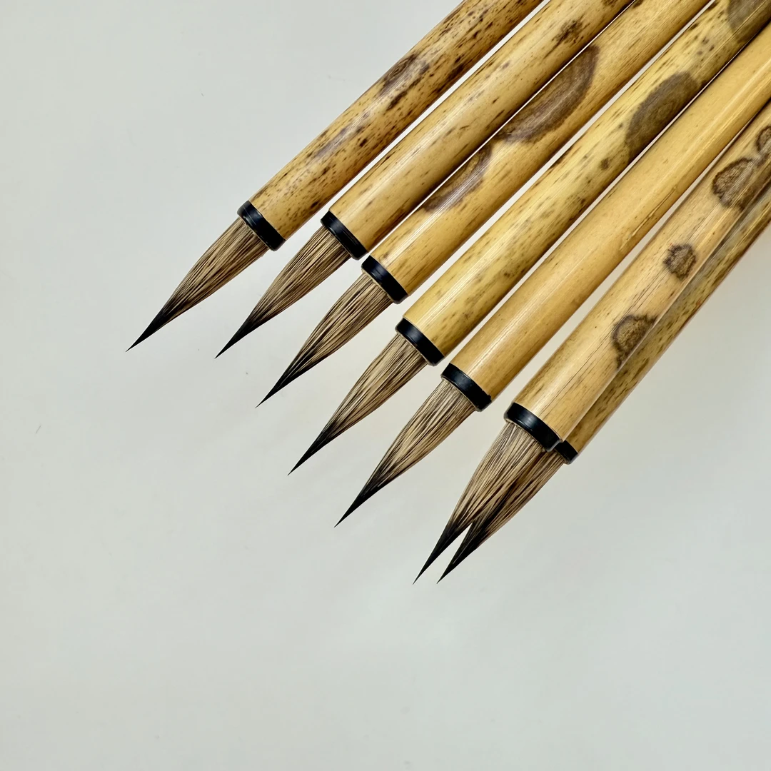 无上斋【纯兔花尖】纯料黑尖紫毫2.4*0.55