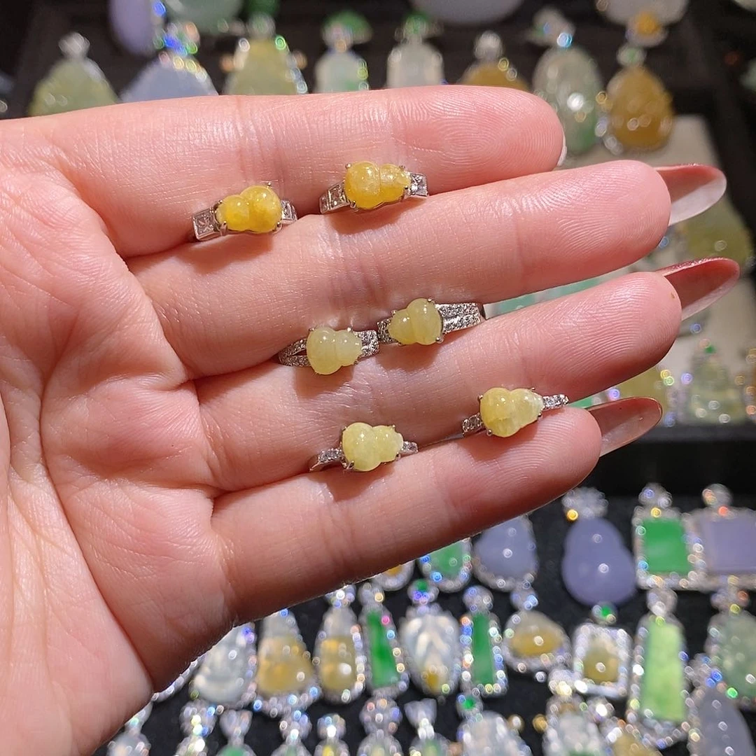 翡翠银S925镶嵌颈饰天然翡翠