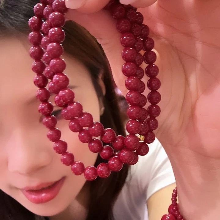 6mm3圈朱砂款式手链