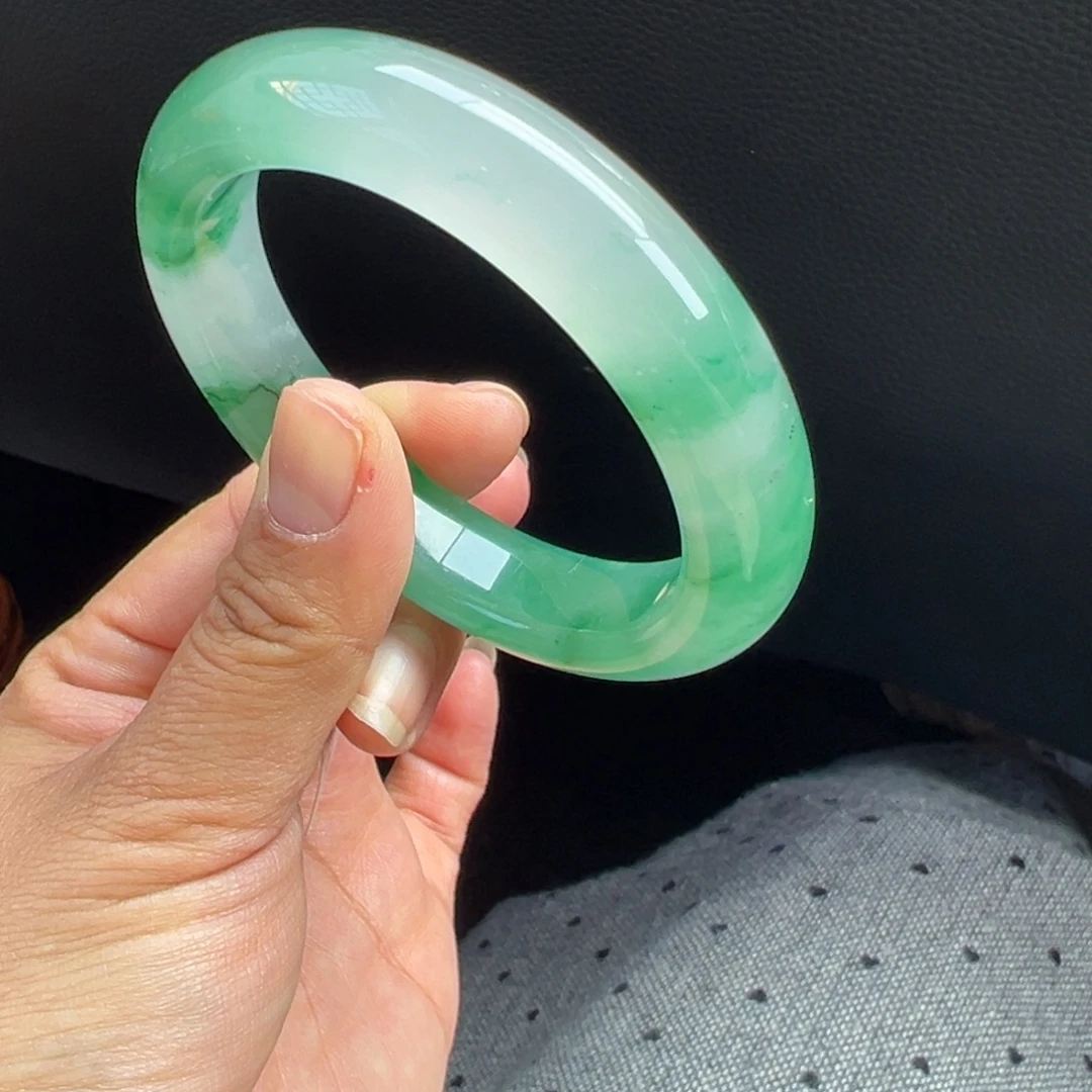 石英质玉未镶嵌手镯非洲翠5455