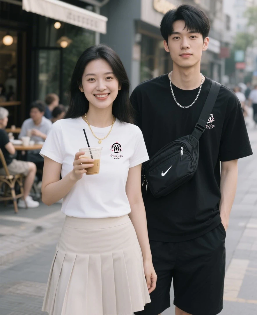 【一折粉丝福利】潮牌男女同款圆领百搭T恤